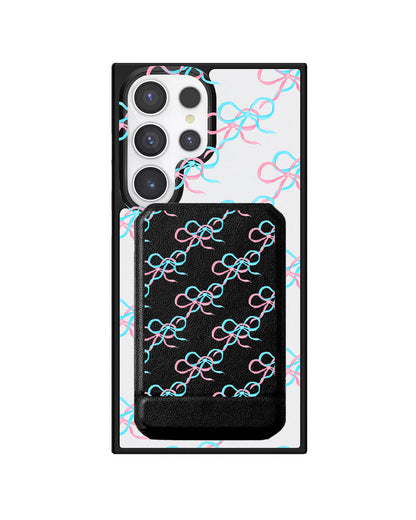 Android Magnetic Multifold Wallet - Coquette Overlap Bow