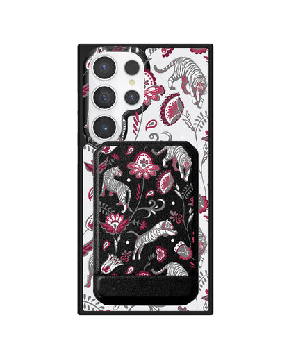 Android Magnetic Multifold Wallet - Tiger & Floral 6.0
