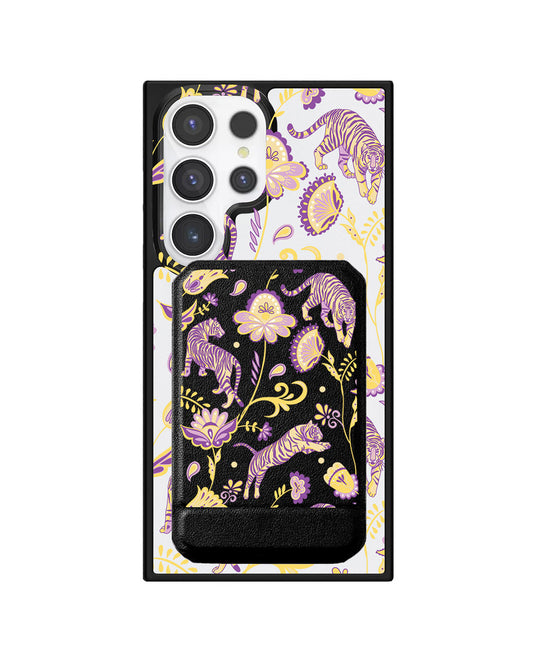 Android Magnetic Multifold Wallet - Tiger & Floral 4.0