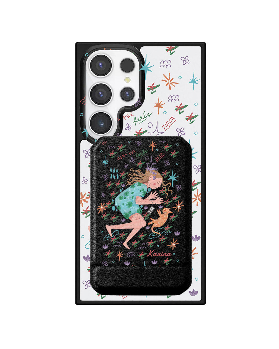 Android Magnetic Multifold Wallet - Feel the feels