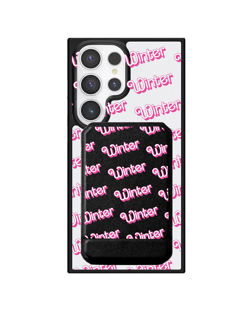 Android Magnetic Multifold Wallet - Barbie Monogram