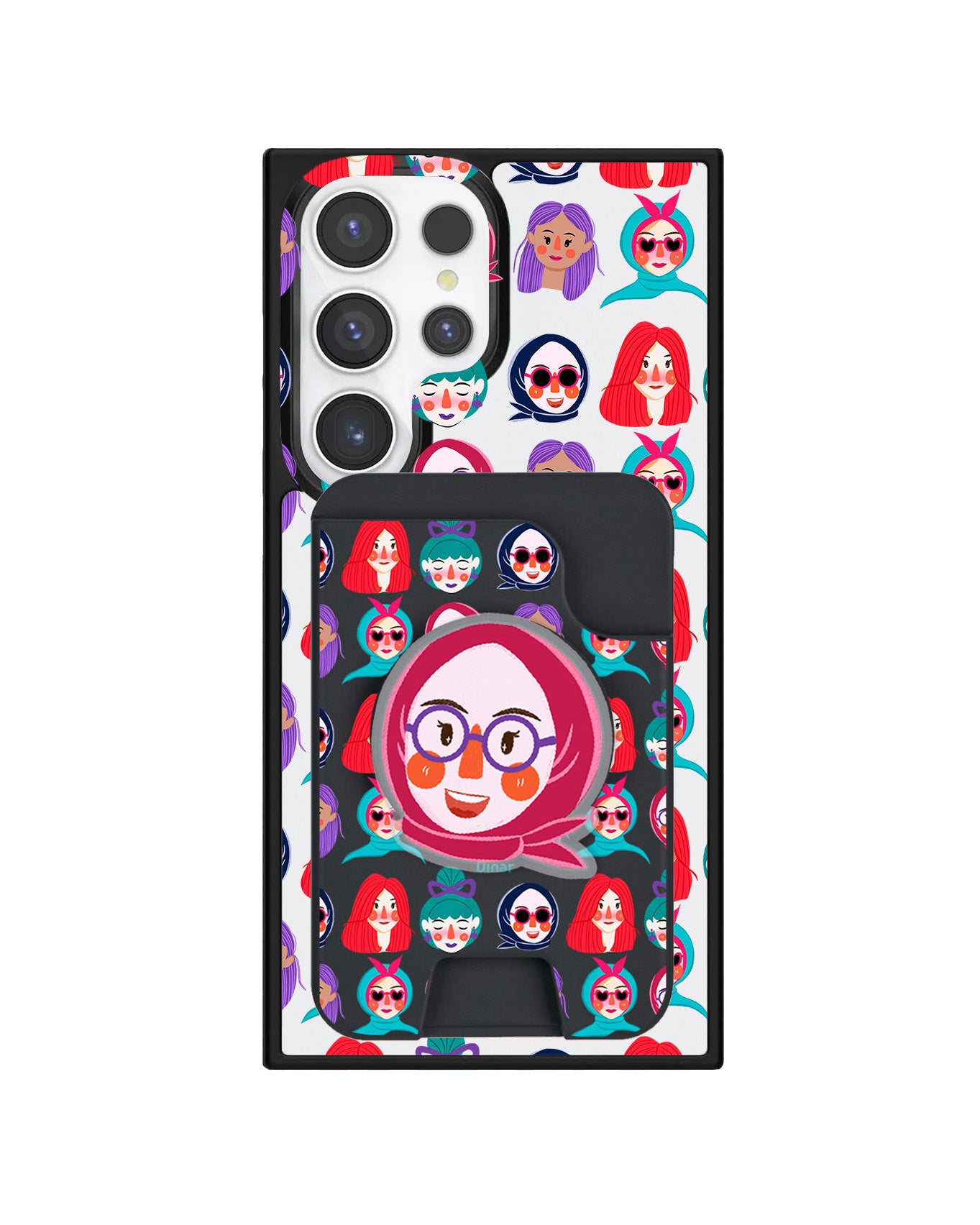 Android Magpop Wallet - Cute Sweety Faces