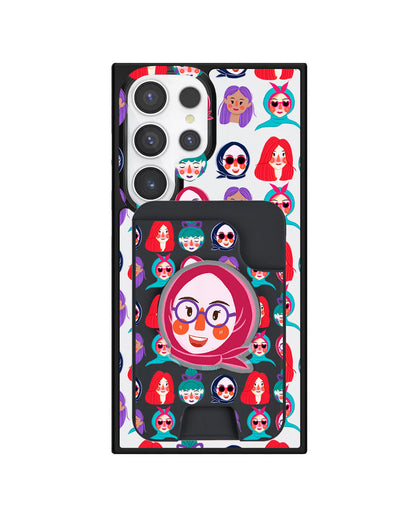 Android Magpop Wallet - Cute Sweety Faces