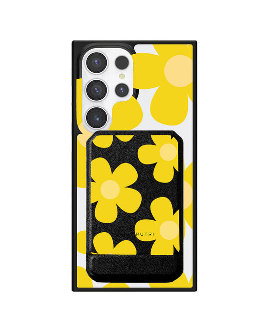 Android Magnetic Multifold Wallet - Daisy Sunshine 1.0