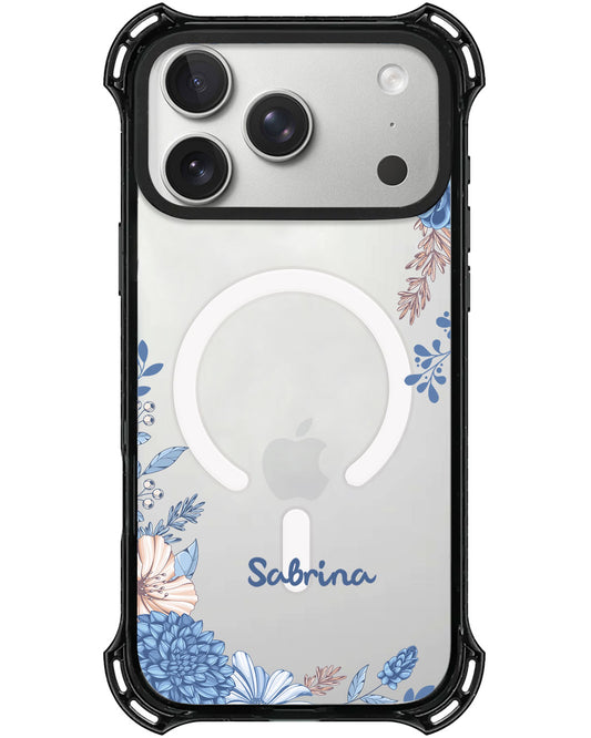 iPhone Rearguard UltimateX - Blue Florals