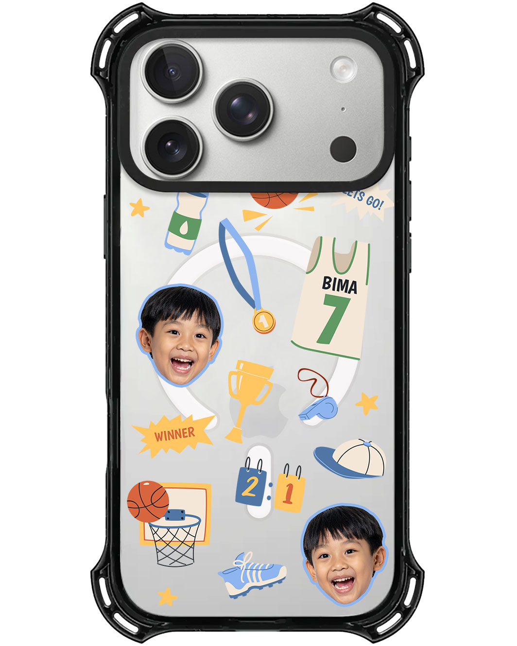 iPhone Rearguard UltimateX - Face Grid Basketball