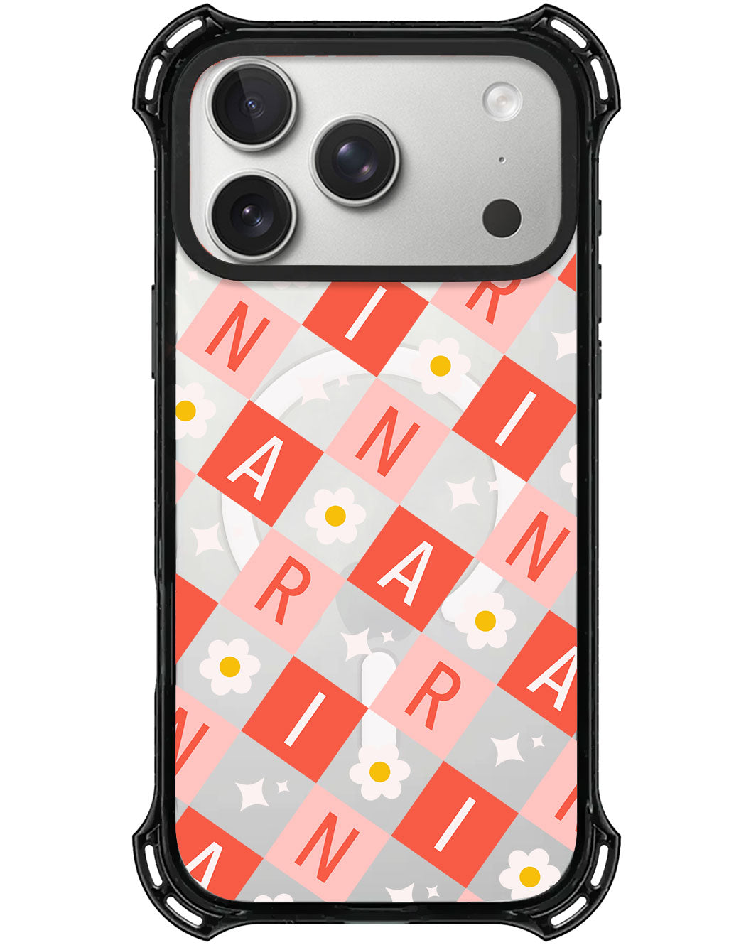 iPhone Rearguard UltimateX - CUSTOM MONOGRAM 3.0 Flower Grid 2.0