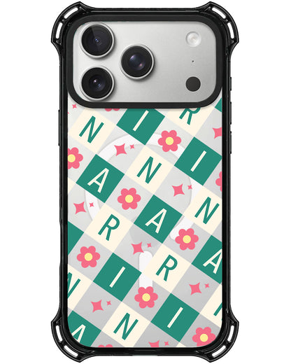iPhone Rearguard UltimateX - CUSTOM MONOGRAM 3.0 Flower Grid 4.0