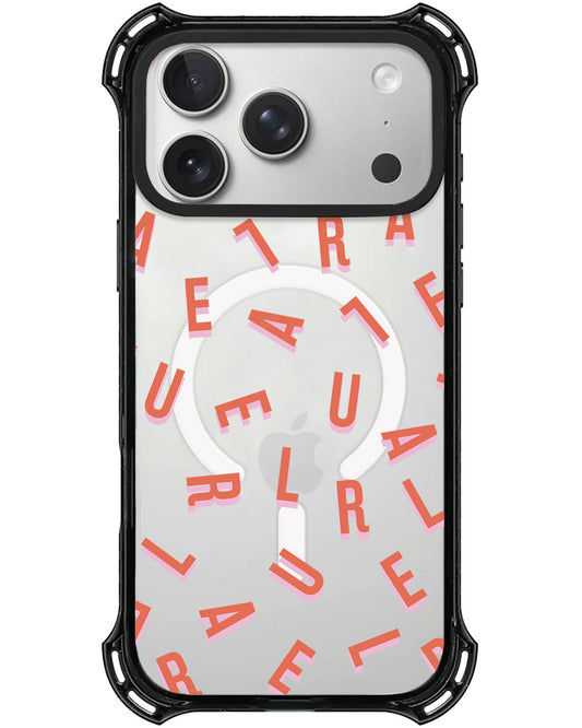 iPhone Rearguard UltimateX - CUSTOM MONOGRAM 1.0 Coral