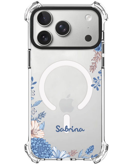 iPhone Ultimate Model-X - Blue Florals