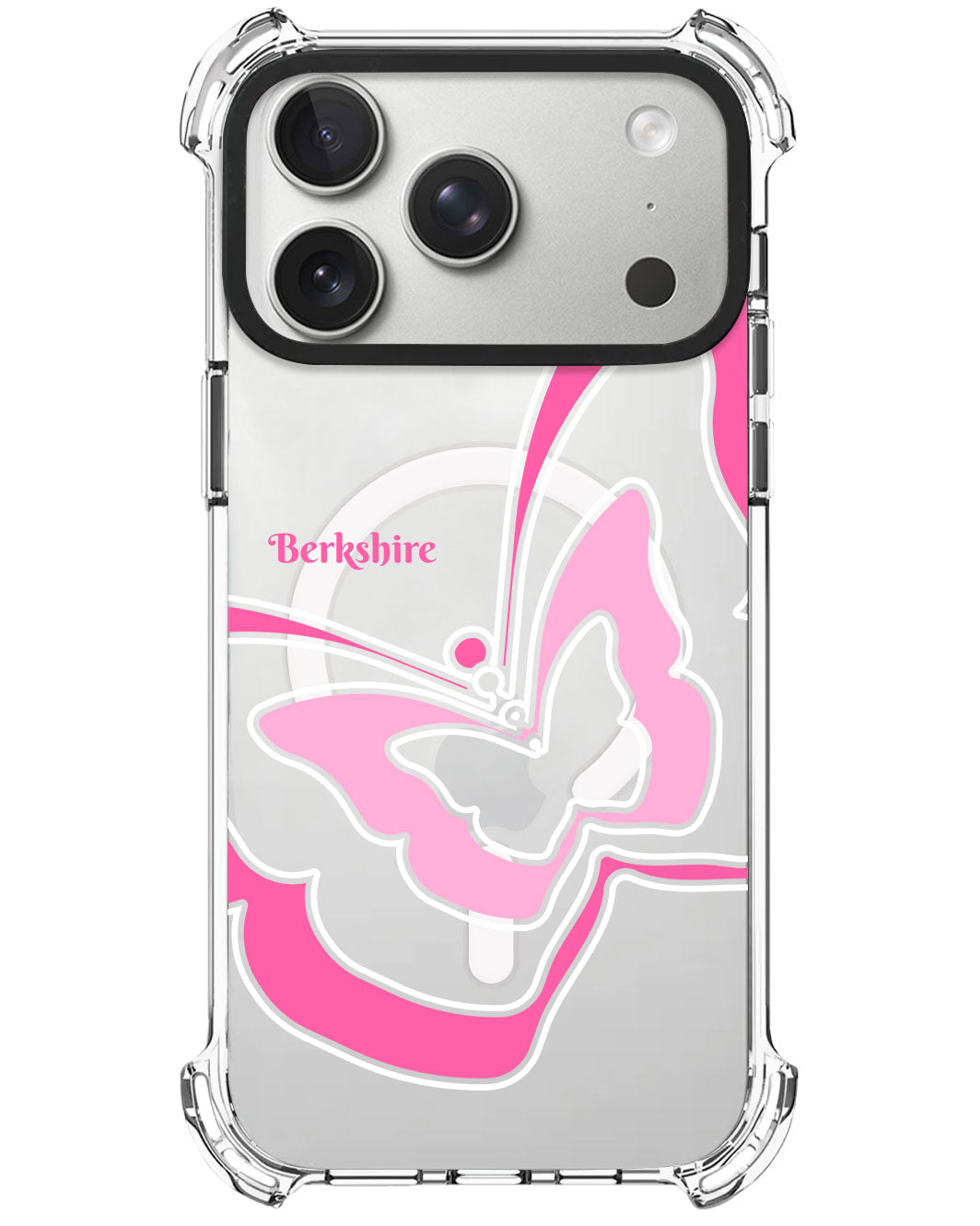 iPhone Rearguard UltimateX - Butterfly Mirror Pink