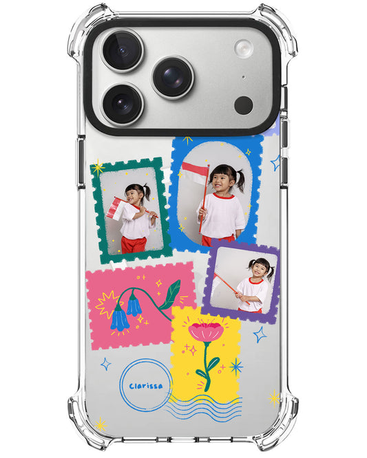 iPhone Rearguard UltimateX - Face Grid Floral Stamps