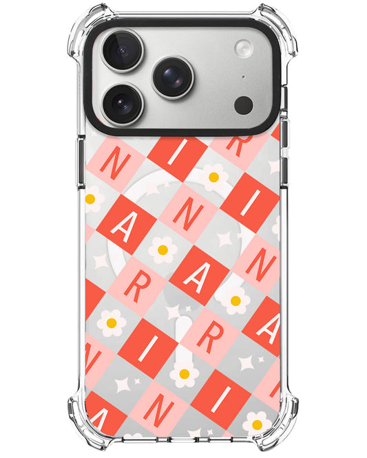 iPhone Rearguard UltimateX - CUSTOM MONOGRAM 3.0 Flower Grid 2.0