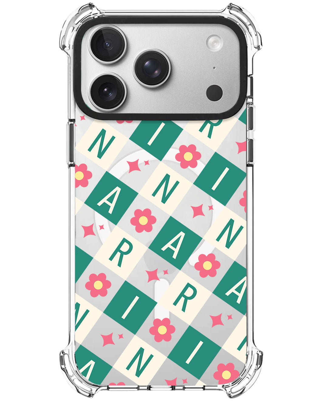 iPhone Rearguard UltimateX - CUSTOM MONOGRAM 3.0 Flower Grid 4.0