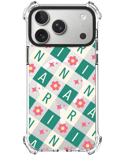 iPhone Rearguard UltimateX - CUSTOM MONOGRAM 3.0 Flower Grid 4.0