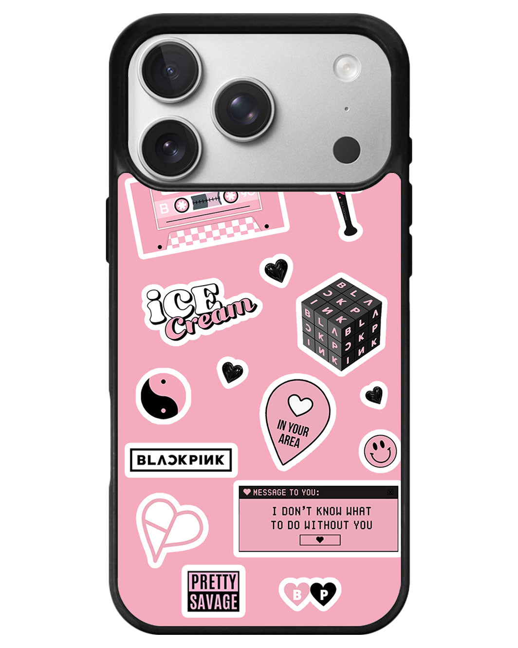 iPhone Avant-Gloss Grip Case - Blackpink Sticker Pack