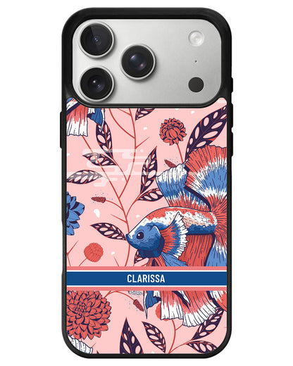 iPhone Avant-Gloss Grip Case - Fish & Floral 2.0