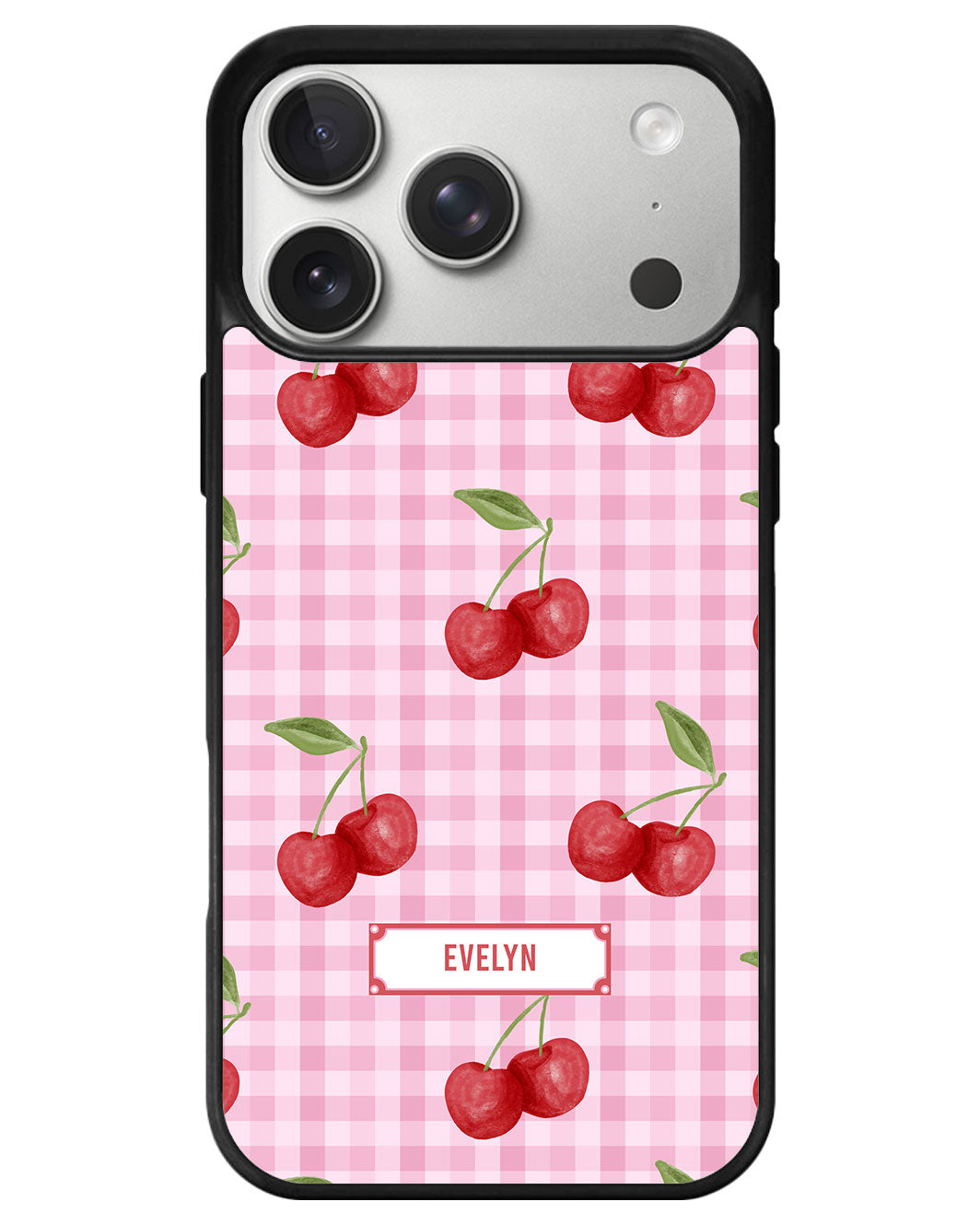 iPhone Avant-Gloss Grip Case - Cherry Tartan