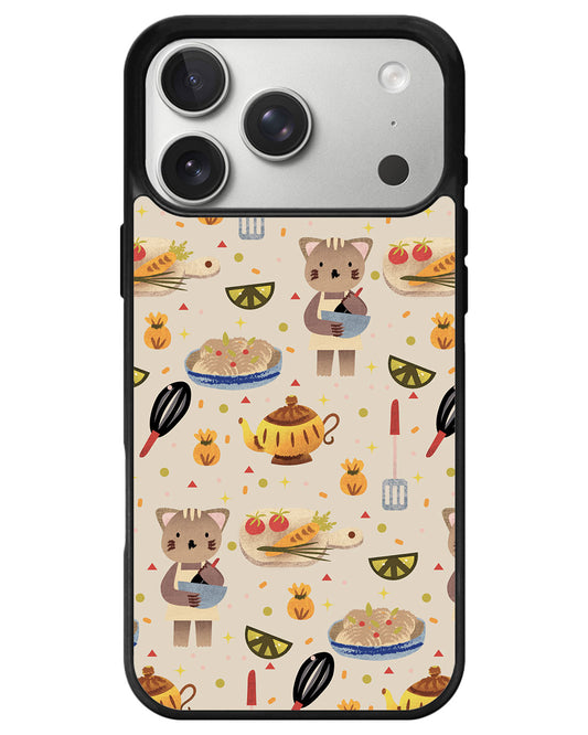 iPhone Avant-Gloss Grip Case - Cooking Cat
