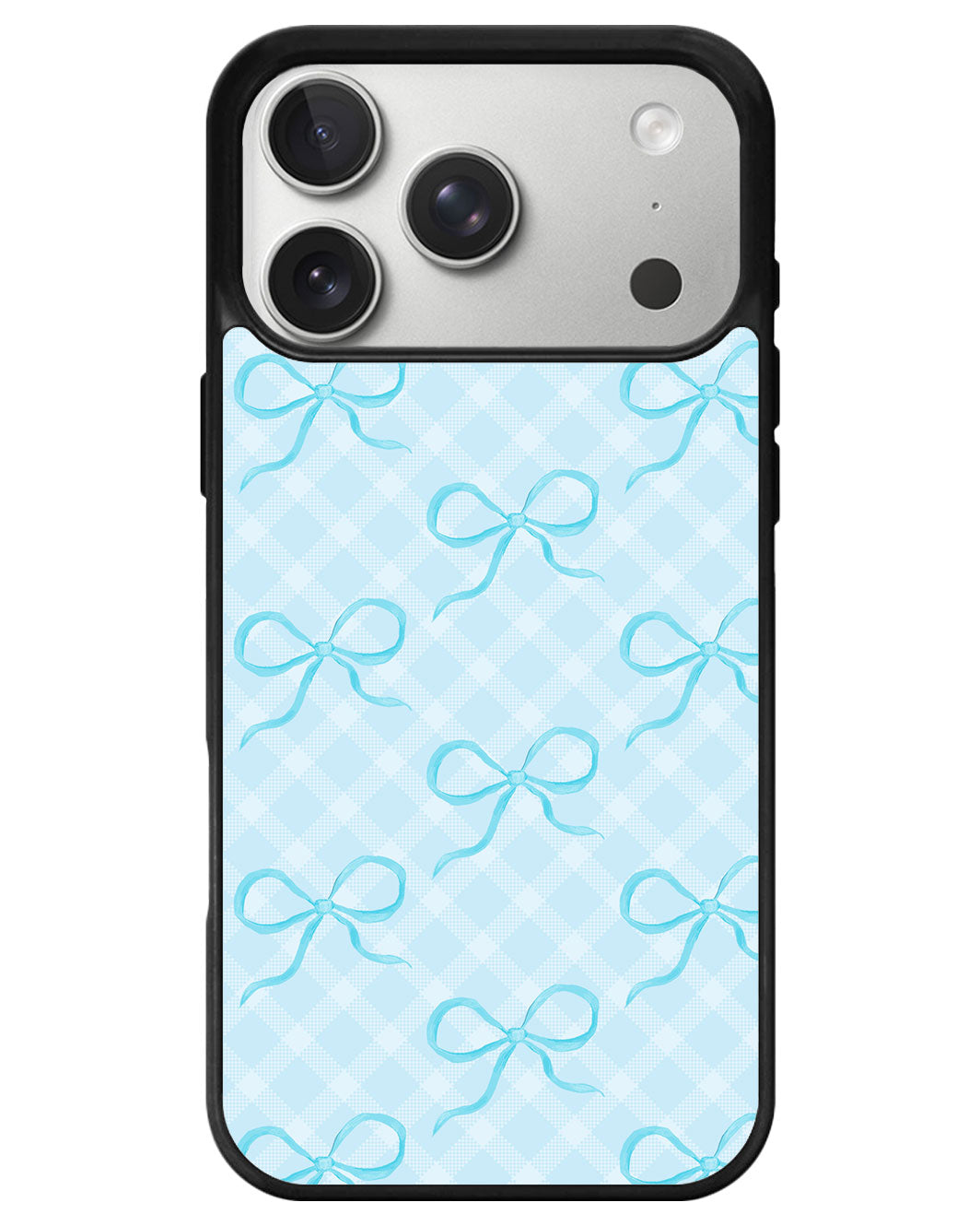 iPhone Avant-Gloss Grip Case - Coquette Blue Bow