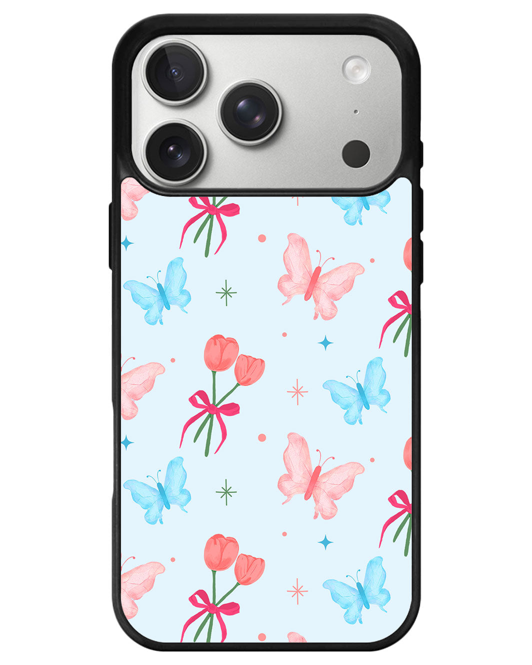 iPhone Avant-Gloss Grip Case - Coquette Butterfly
