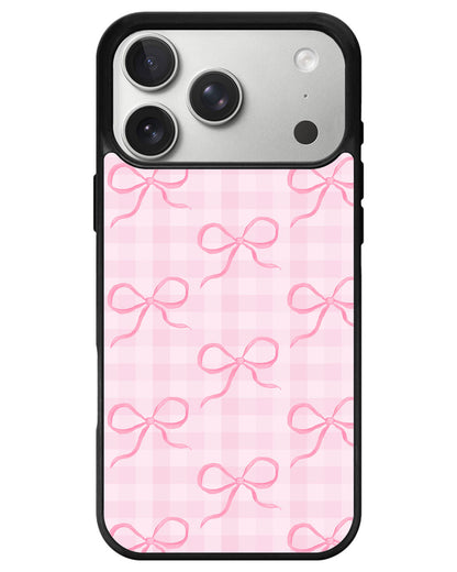 iPhone Avant-Gloss Grip Case - Coquette Pink Bow