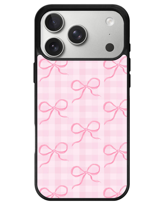 iPhone Avant-Gloss Grip Case - Coquette Pink Bow