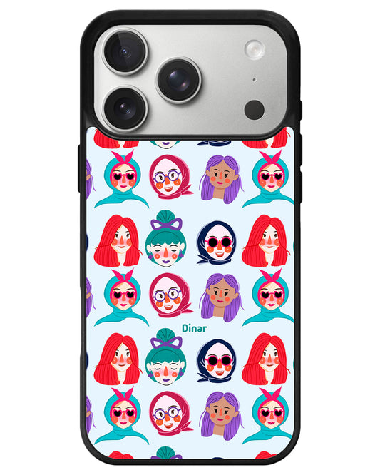 iPhone Avant-Gloss Grip Case - Cute Sweety Faces