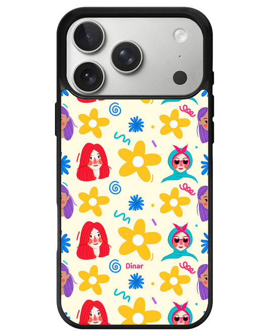iPhone Avant-Gloss Grip Case - Daisy Faces