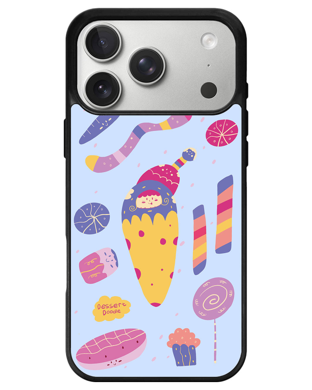 iPhone Avant-Gloss Grip Case - Dessert Doodle