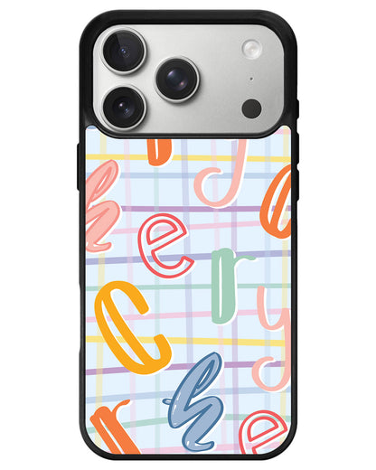 iPhone Avant-Gloss Grip Case - Doodle Monogram 1.0