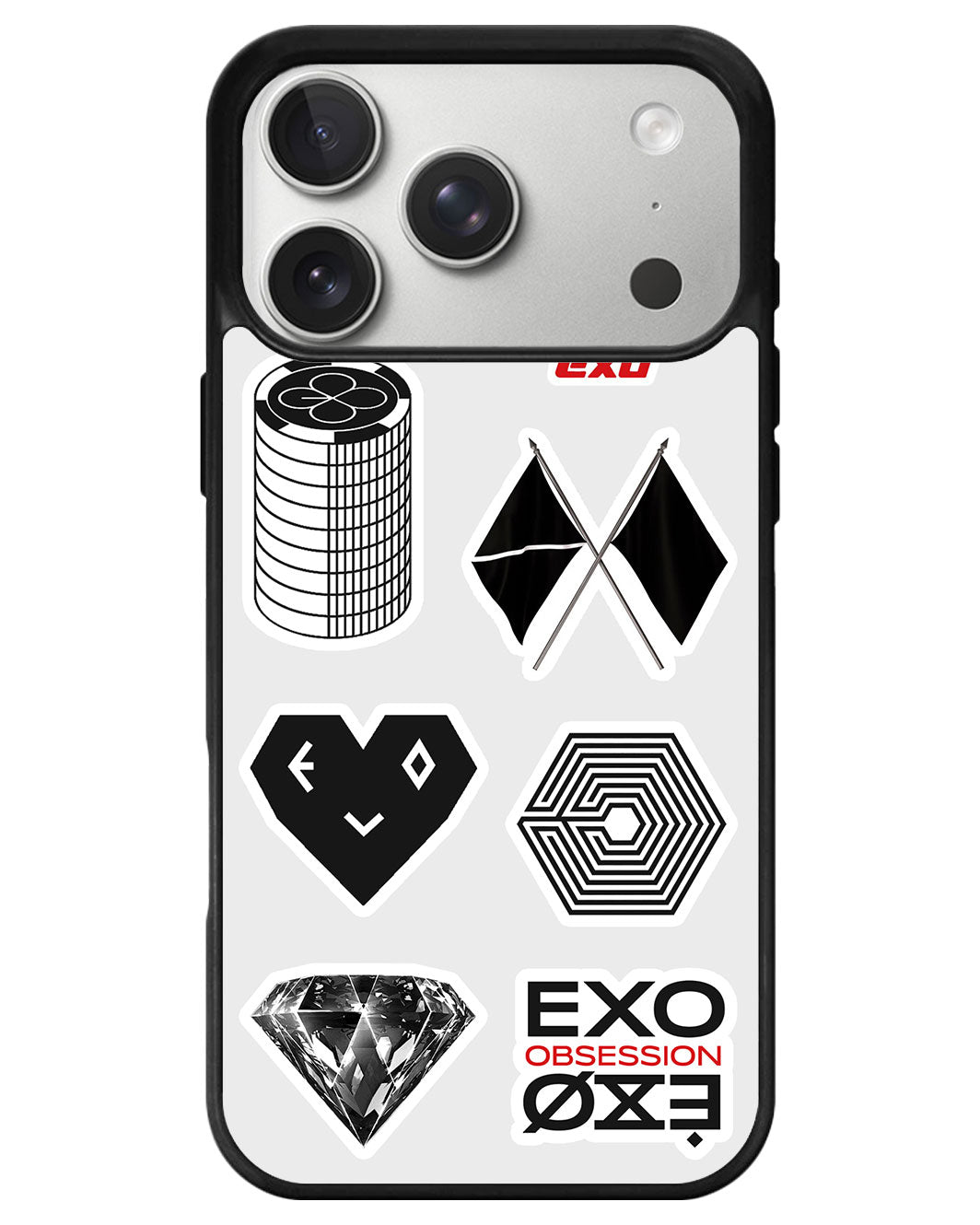 iPhone Avant-Gloss Grip Case - EXO Sticker Pack