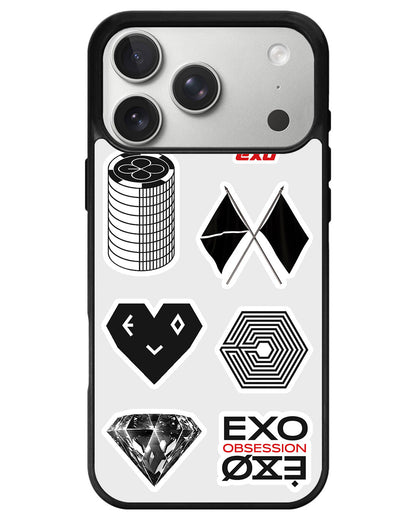 iPhone Avant-Gloss Grip Case - EXO Sticker Pack