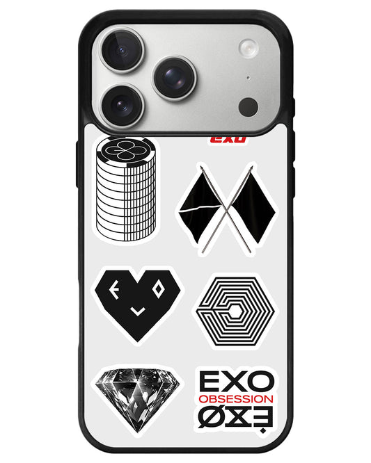iPhone Avant-Gloss Grip Case - EXO Sticker Pack