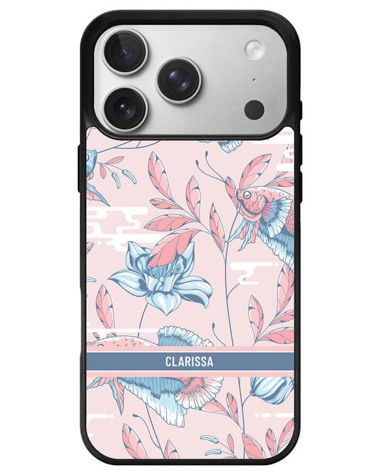 iPhone Avant-Gloss Grip Case - Fish & Floral 3.0