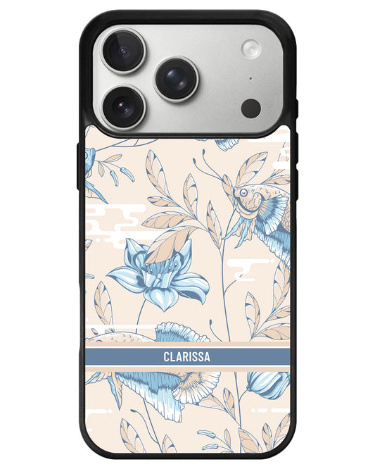 iPhone Avant-Gloss Grip Case - Fish & Floral 4.0
