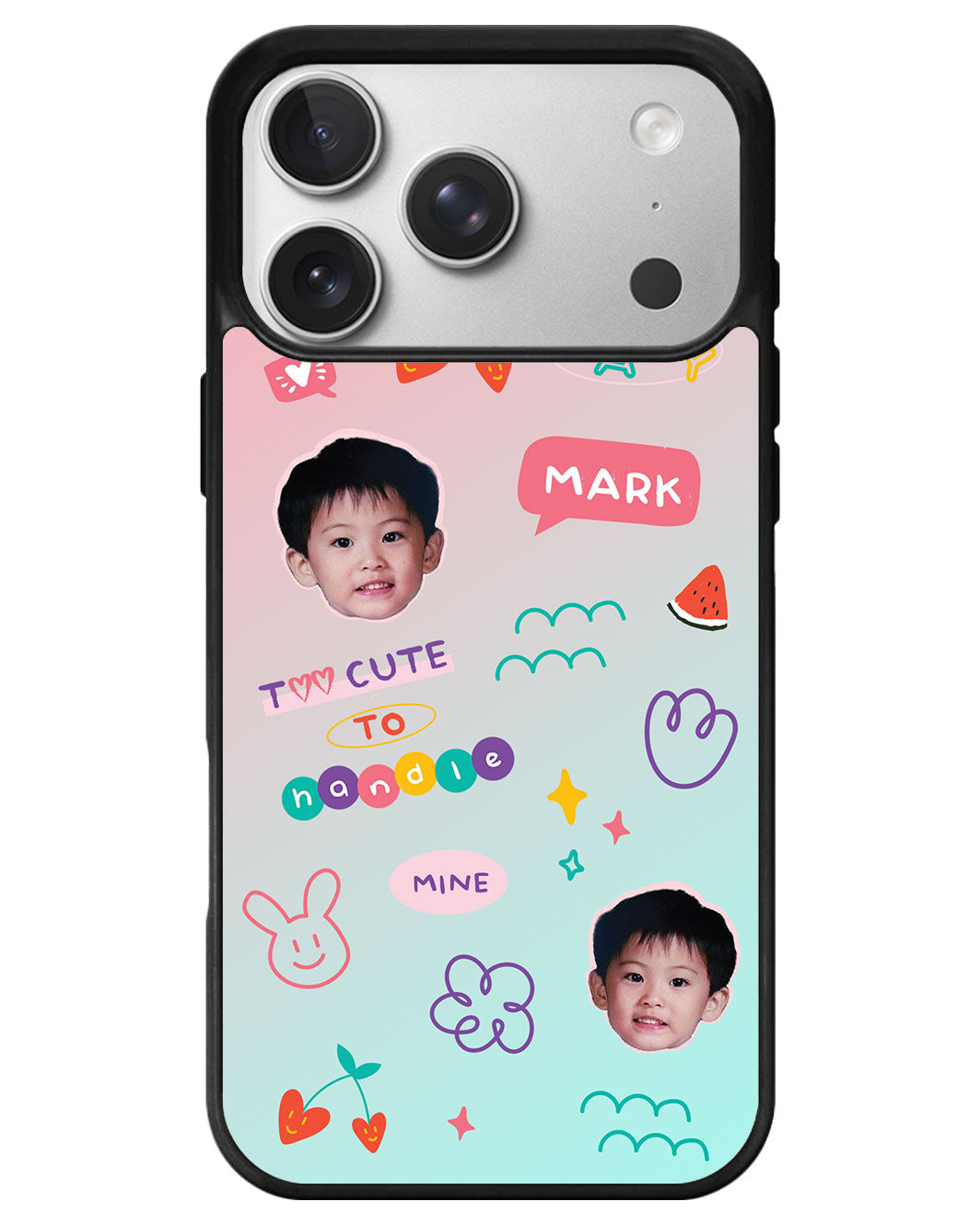 iPhone Avant-Gloss Grip Case - Face Grid