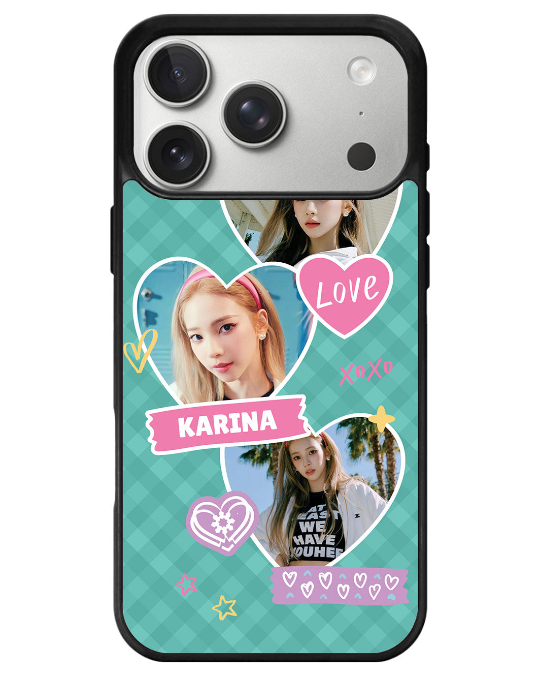 iPhone Avant-Gloss Grip Case - Face Grid Love