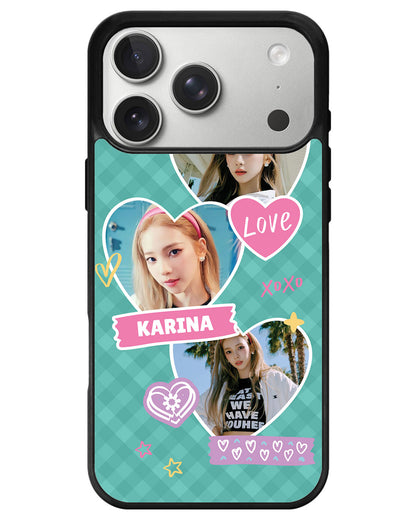 iPhone Avant-Gloss Grip Case - Face Grid Love