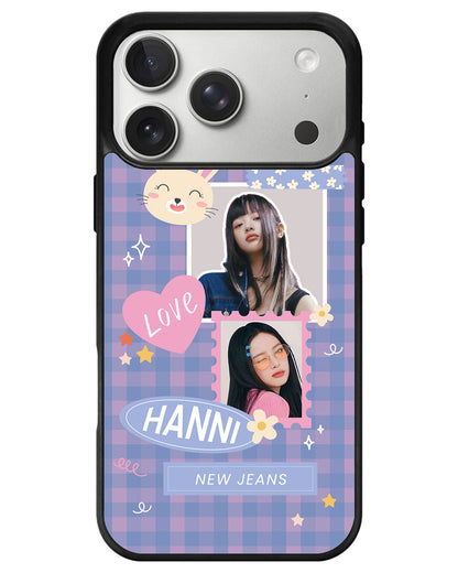 iPhone Avant-Gloss Grip Case - Face Grid Frame