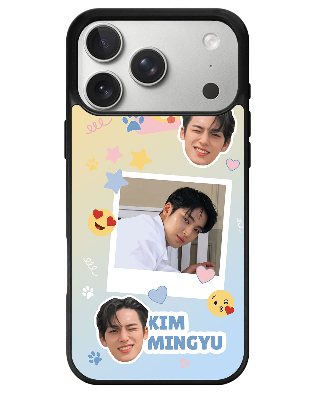 iPhone Avant-Gloss Grip Case - Face Grid Polaroid