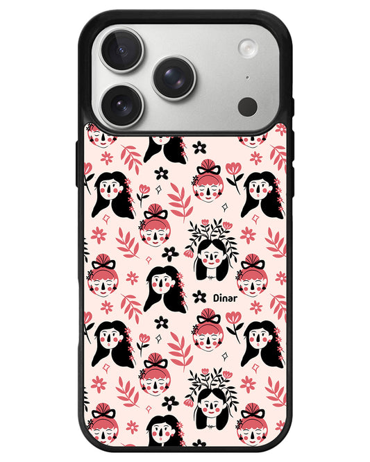 iPhone Avant-Gloss Grip Case - Flowery Faces