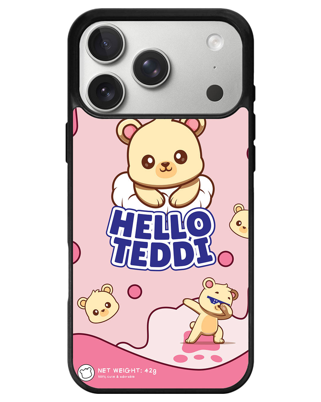 iPhone Avant-Gloss Grip Case - Hello Teddy 2.0