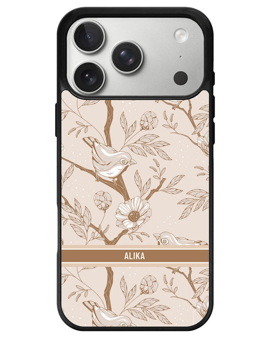 iPhone Avant-Gloss Grip Case - Lovebird Monochrome 3.0