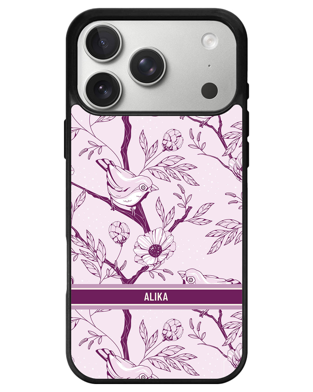 iPhone Avant-Gloss Grip Case - Lovebird Monochrome 5.0