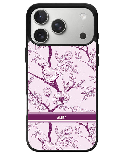 iPhone Avant-Gloss Grip Case - Lovebird Monochrome 5.0