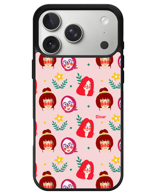 iPhone Avant-Gloss Grip Case - Lovely Faces