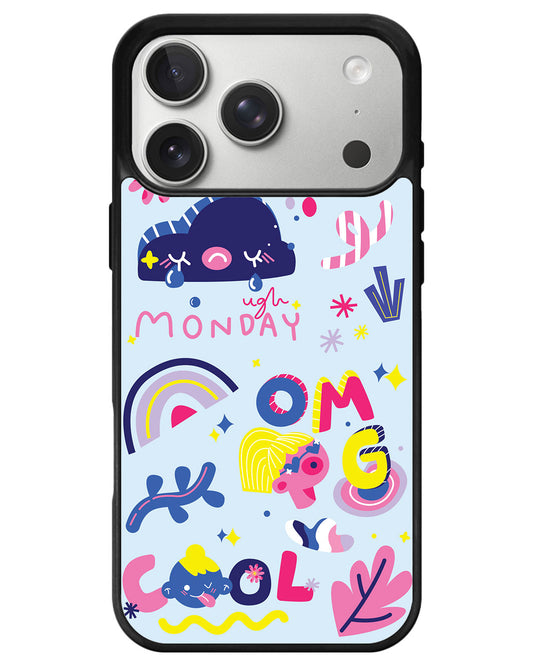 iPhone Avant-Gloss Grip Case - Monday My Day