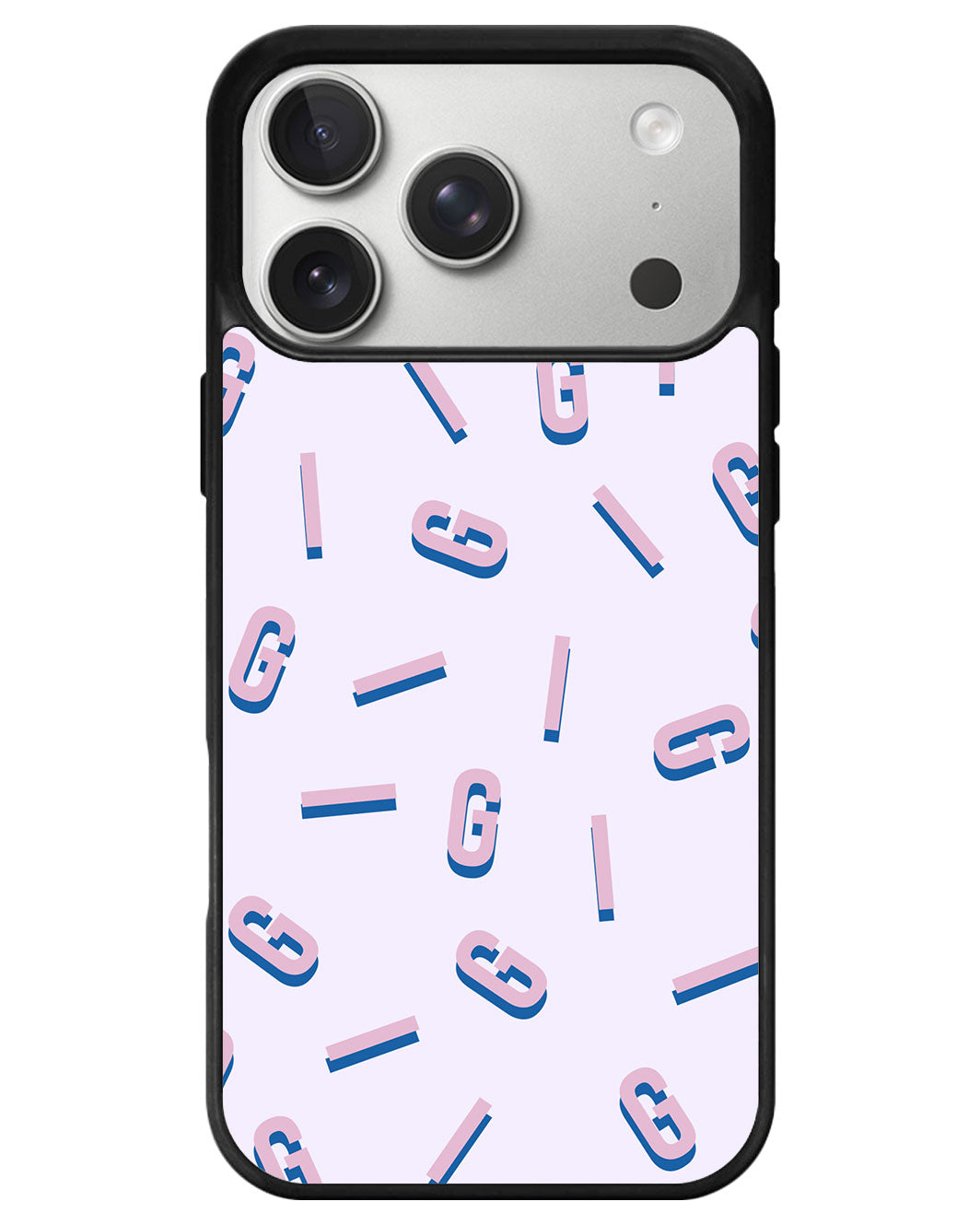 iPhone Avant-Gloss Grip Case - CUSTOM MONOGRAM 1.0 Cotton Candy