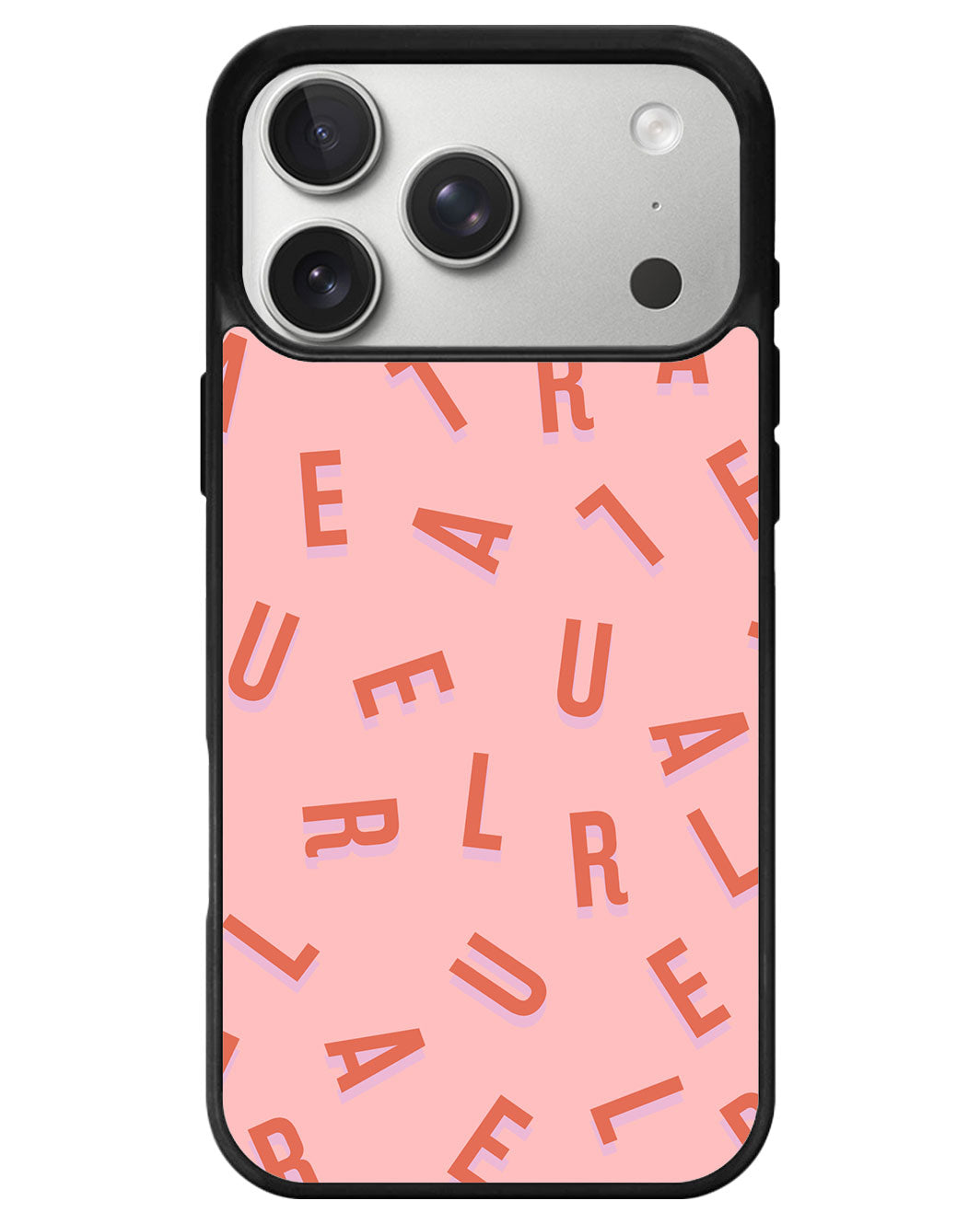 iPhone Avant-Gloss Grip Case - CUSTOM MONOGRAM 1.0 Coral